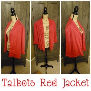 NWT Talbots Red Jacket